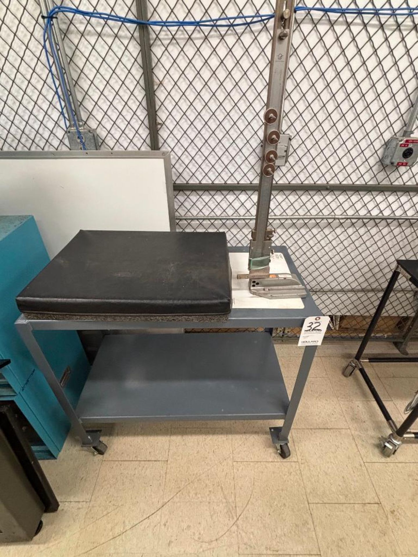 18" x 24" x 3" Granite Plate, 18" Height Gage, 19" x 36" Gray Rolling Cart - Image 4 of 4