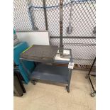 18" x 24" x 3" Granite Plate, 18" Height Gage, 19" x 36" Gray Rolling Cart