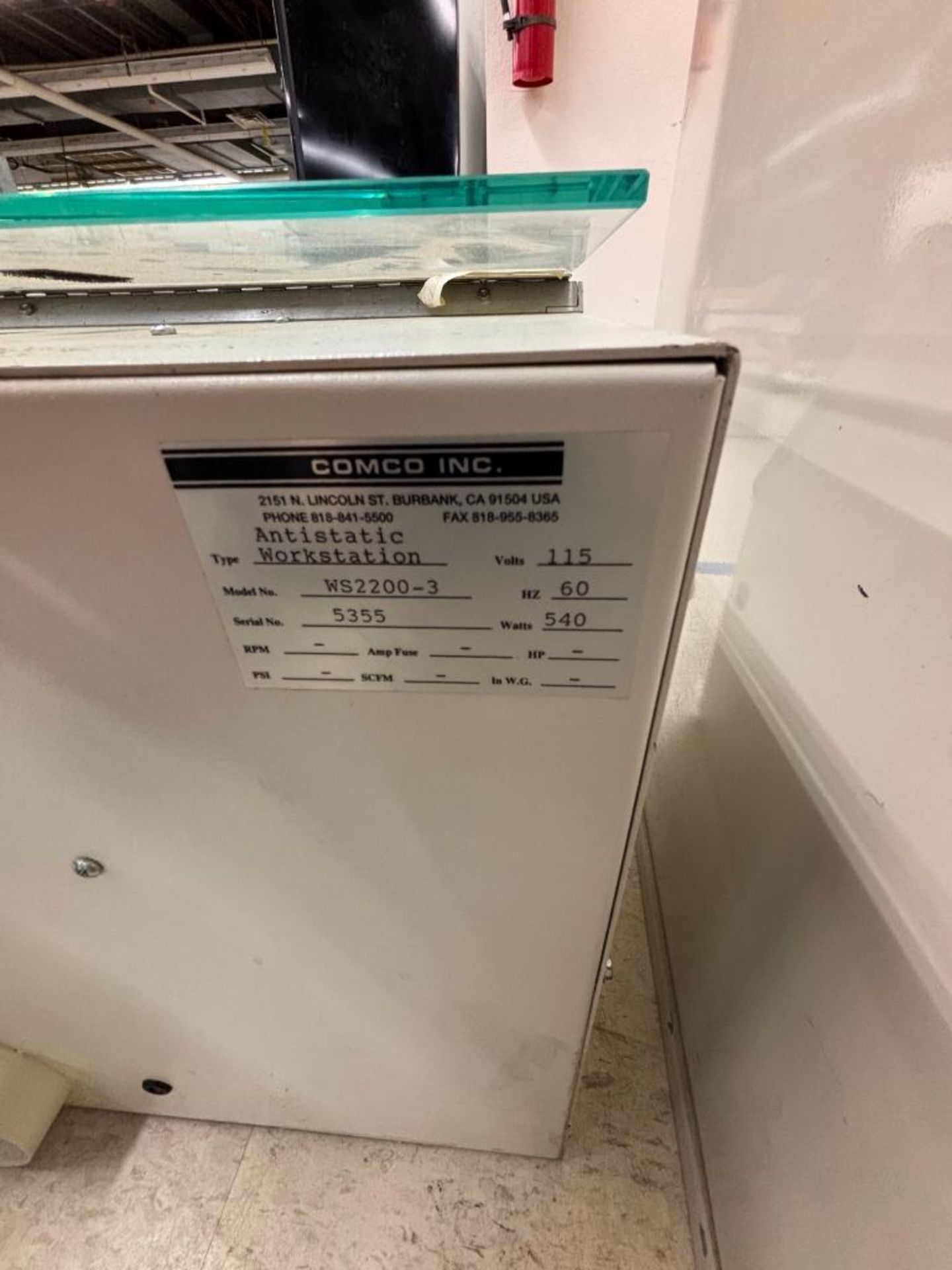 Comco Sand Blast Box with Reclaim Unit, Model WS 2200-3, 115 - Image 3 of 8