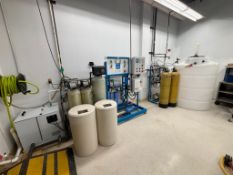 Smith Engineering RO/DI Water System, 1 GPM RO/4 GPM DI, Ser# 0812-9114, Aquafine Unit Model SL-10A,
