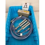(2) Agilent Power Sensors, (1) HP 355 D VHF Attenuator