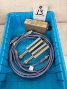 (2) Agilent Power Sensors, (1) HP 355 D VHF Attenuator