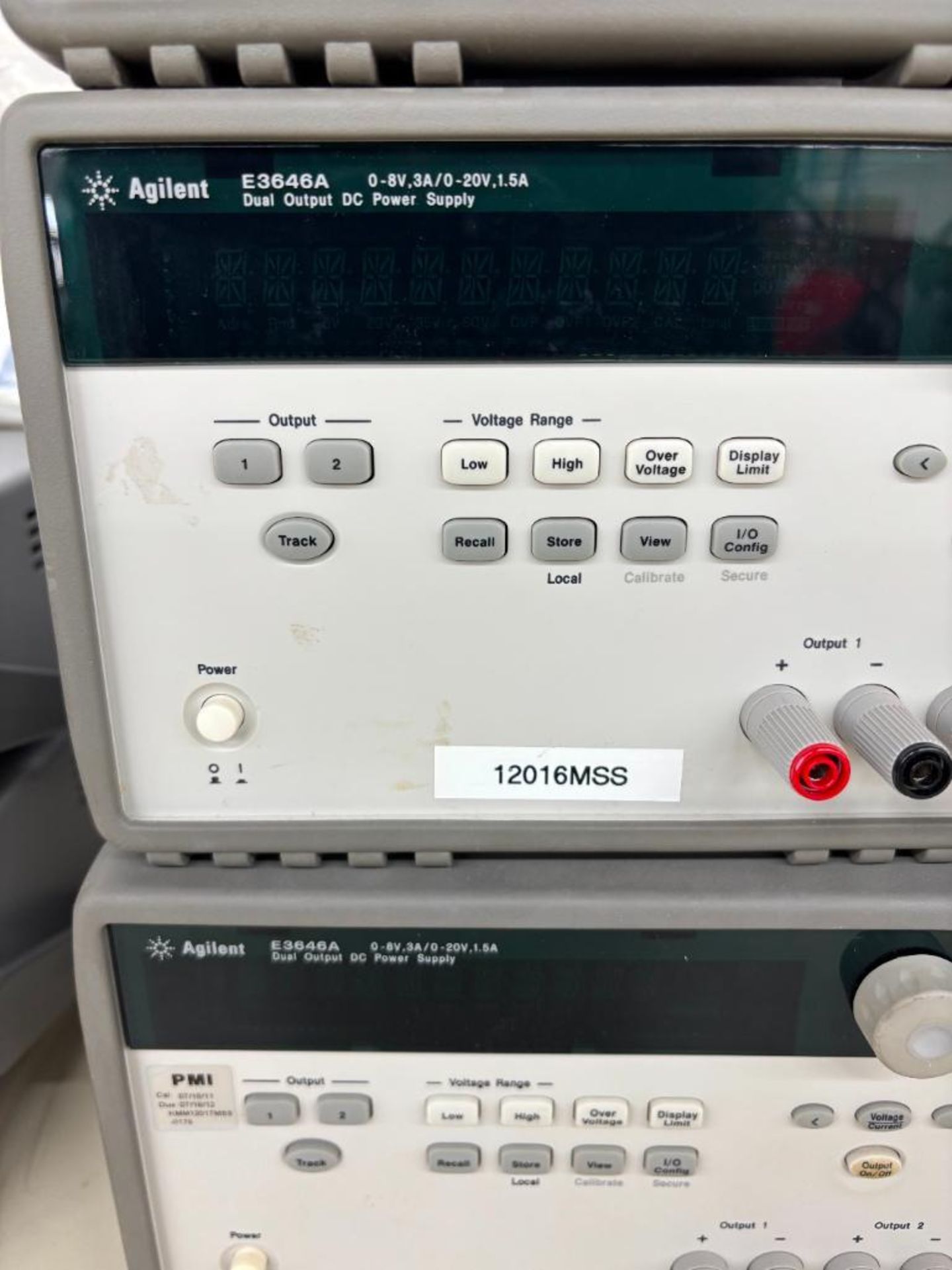 (2) Agilent E3646A Dual Output DC Power Supply, (1) Agilent E3632A DC Power Supply - Image 2 of 2