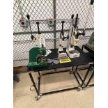 (4) Small Presses, 18" x 34" Rolling Cart