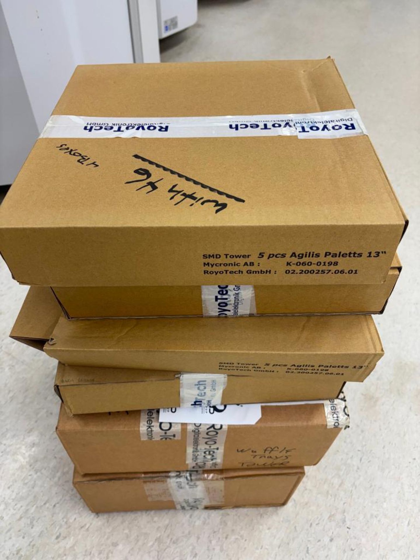(2) Boxes of Spare Tower Trays, 32mm, 7 per Box, and (4) Boxes and quanity of loose units of 13" Pal - Image 7 of 7