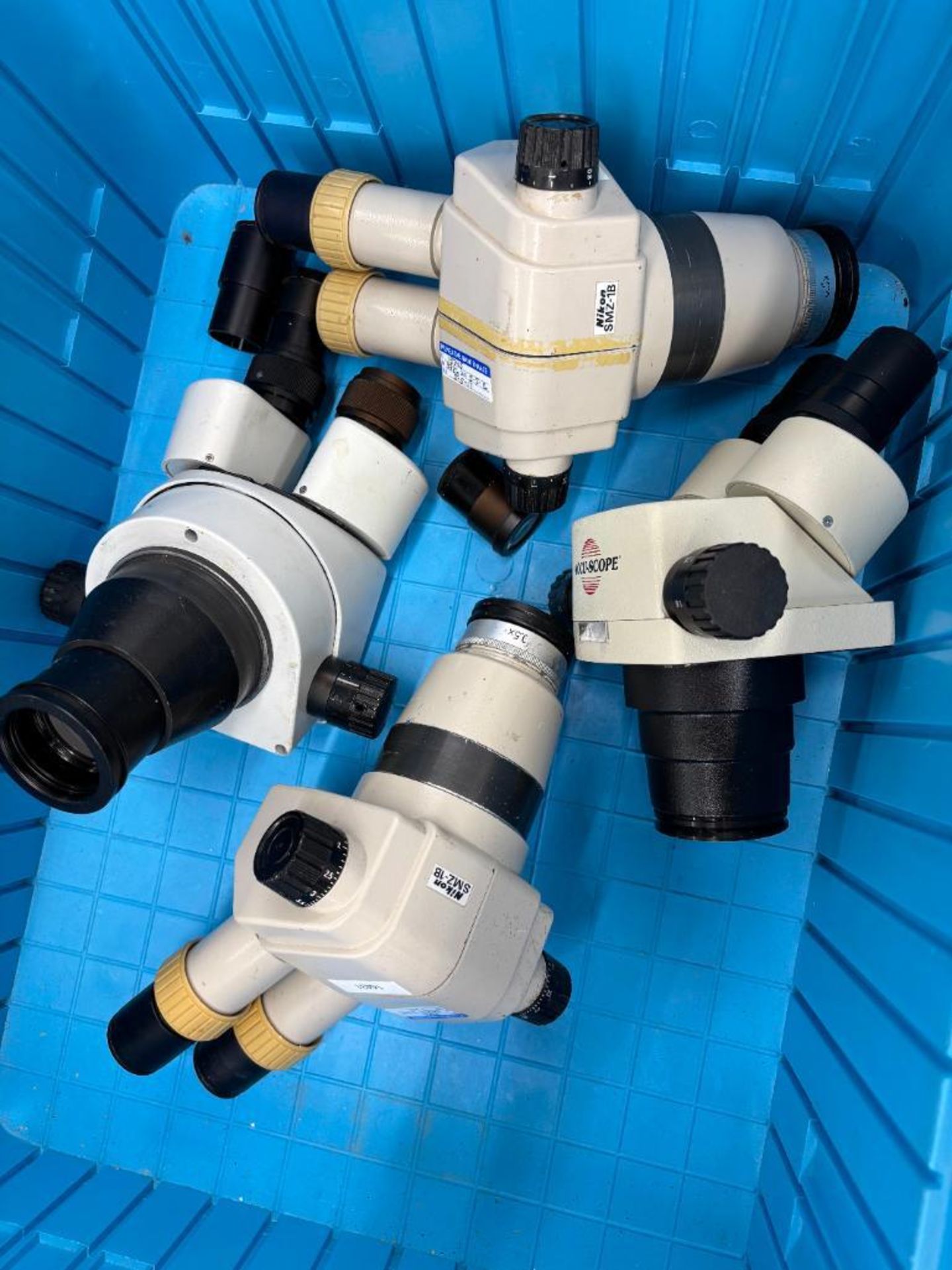 (8) Inspectin Scopes with Stands, (9) Inspection Scopes, No Stands, Some Eye Pieces Missing - Image 5 of 6
