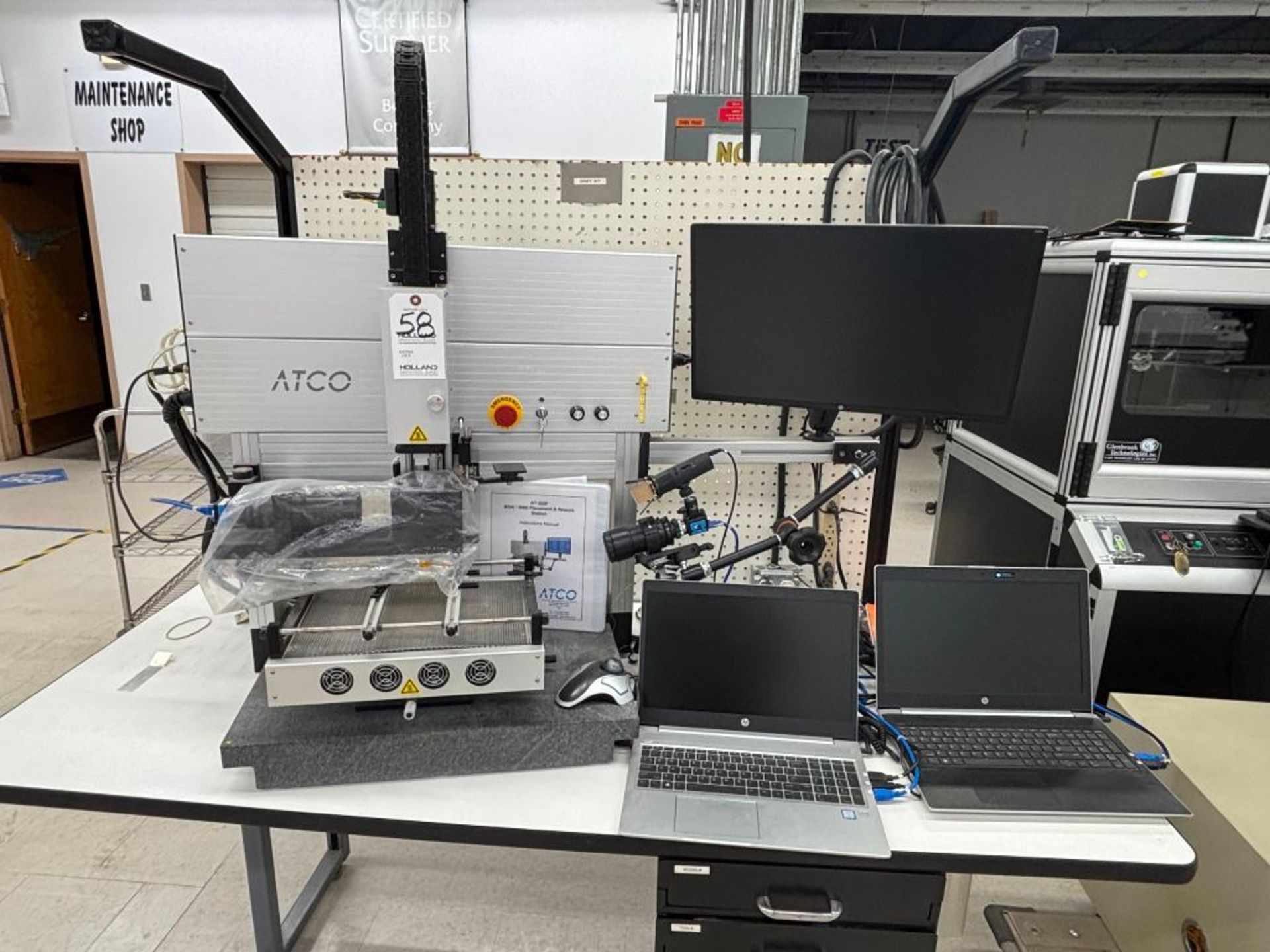 ATCO AT-GDP BGA/SMD Placement & Rework Station Model AT-GDP1, Ser# 0827-19