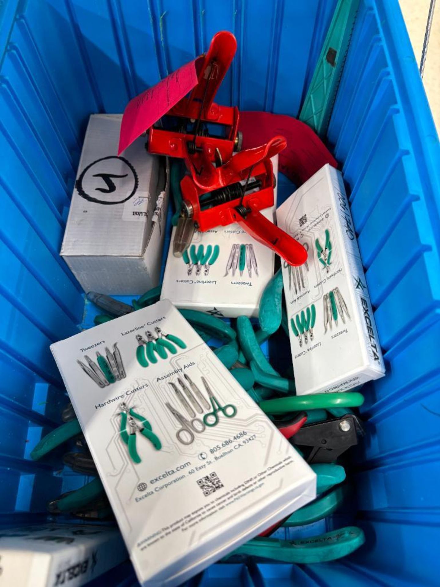 Box of Tools-IC Hand Prepper, Size-A-Dip, Manual Wire Preppers, Assorted Cutters, ETC