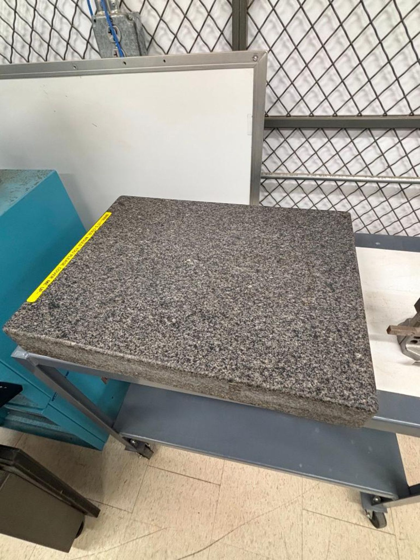 18" x 24" x 3" Granite Plate, 18" Height Gage, 19" x 36" Gray Rolling Cart - Image 3 of 4