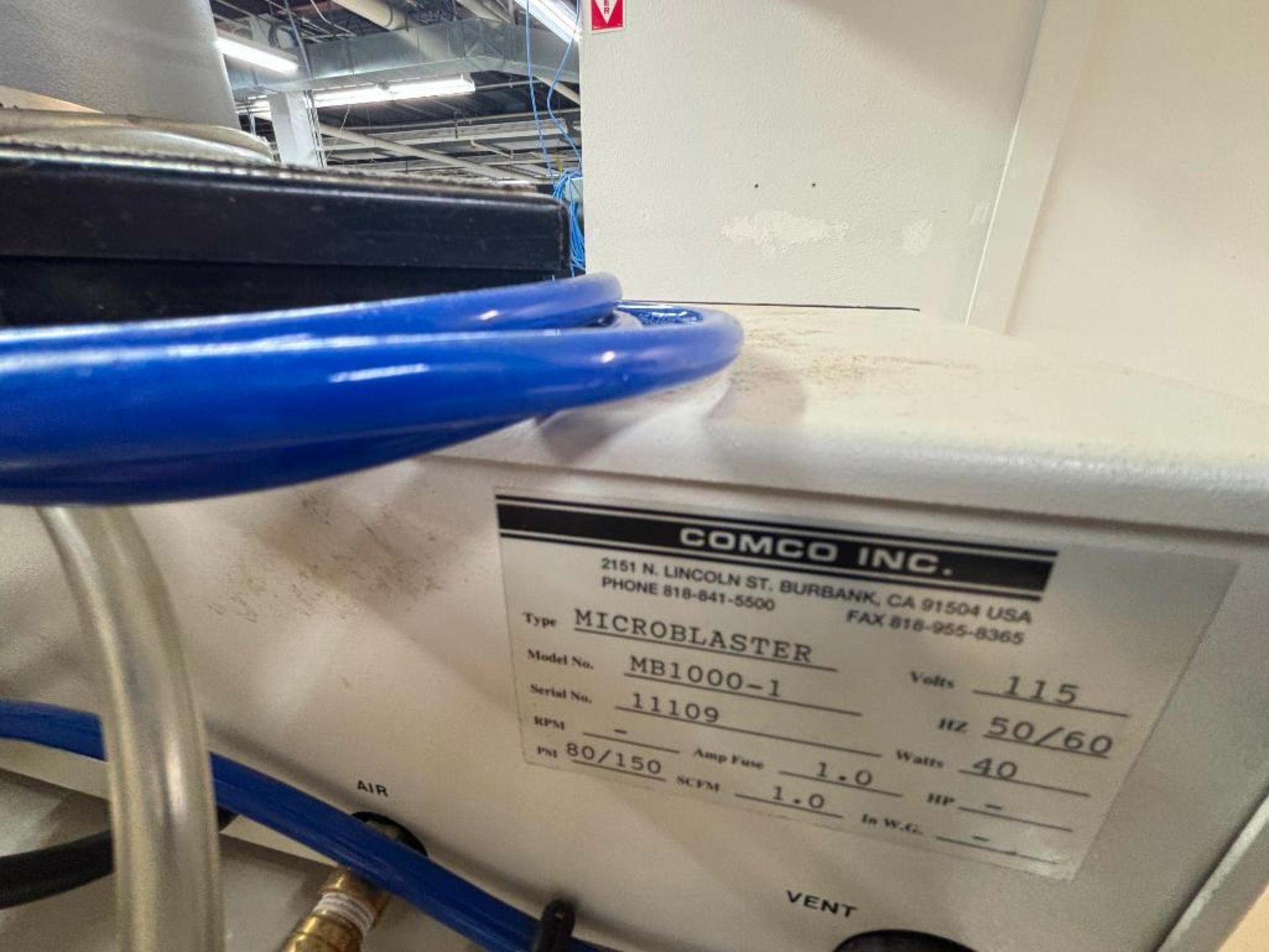 Comco Sand Blast Box with Reclaim Unit, Model WS 2200-3, 115 - Image 8 of 8