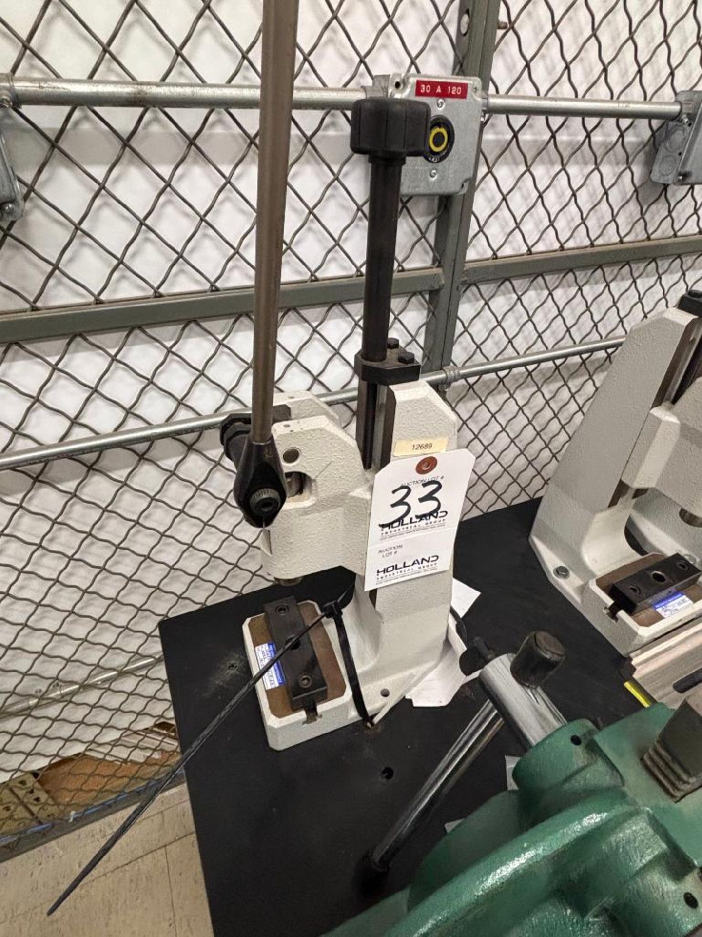 (4) Small Presses, 18" x 34" Rolling Cart - Image 2 of 5