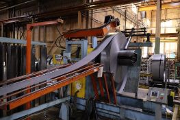 Dallas Press Room Equipment Powered DPR 30,000LB x 36 Coil Reel/Uncoiler 20,000 LB Capacity, S/N 069