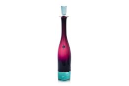 A ROYAL COPENHAGEN 'HARLEKIN' DECANTER BY ANJA KJAER
