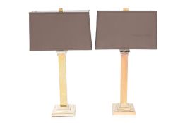 A PAIR OF LUMINAIRE CONTEMPORARY TABLE LAMPS