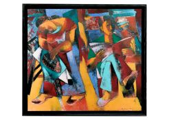 ANGELITO ANTONIO (FILIPINO, 1939-2025) - INTERIOR SCENE WITH FIGURES