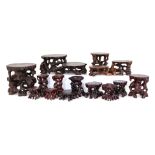 A GROUP OF NATURALISTIC HARDWOOD STANDS