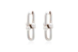 A PAIR OF TIFFANY & CO. SILVER 'HARDWARE' EARRINGS