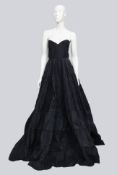 ROCHAS - A BLACK EVENING GOWN