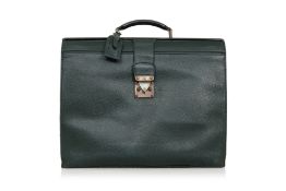 LOUIS VUITTON - A DARK GREEN PILOT CASE