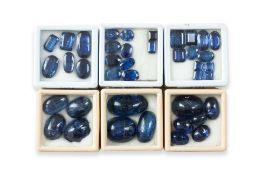 A GROUP OF UNMOUNTED KYANITE (40)