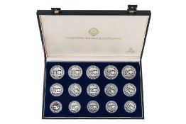 YUGOSLAVIA, 1984 OLYMPIC SILVER PROOF COIN SET