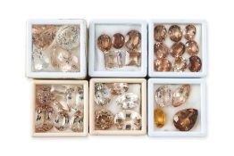 A GROUP OF UNMOUNTED TOPAZ (35)