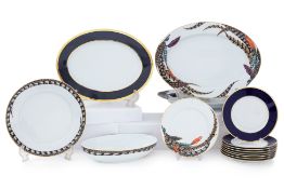 A GROUP OF RALPH LAUREN AND AUGARTEN WEIN PORCELAIN PLATES