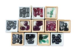 A GROUP OF UNMOUNTED GEMSTONES (70)