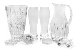 A GROUP OF CRYSTAL TABLEWARE