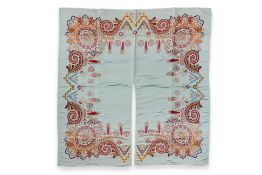 AN ETRO SILK EMBROIDERED CAPE