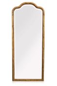 A CARVER'S GUILD FULL-LENGTH GILT MIRROR