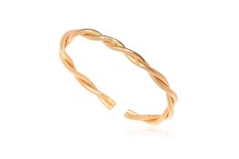 A 'TWISTED' GOLD BANGLE