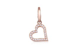 AN OPEN HEART DIAMOND CHARM BY CARTIER
