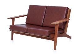 A HANS WEGNER GE-290 'PLANK' TWO SEATER SOFA