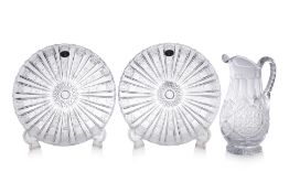 THREE PIECES OF BOHEMIA CUT CRYSTAL