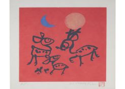 KIM KI CHANG (KOREAN, 1913-2001) DEER