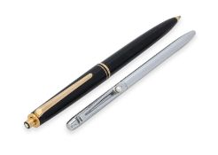 A MONTBLANC MECHANICAL PENCIL AND A MIKIMOTO BALLPOINT PEN