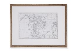 A 1779 FRENCH MAP OF THAILAND, MALAYSIA AND VIETNAM