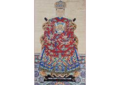 A LARGE CHINESE ANCESTOR PAINTING