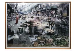 QIN WEN (CHINESE, B. 1954) OLD CITY - JIAO HUA ZI STREET