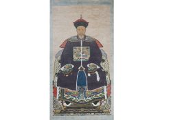 A LARGE CHINESE ANCESTOR PAINTING