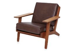A HANS WEGNER GE-290 'PLANK' ARMCHAIR