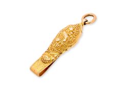 A GOLD BELT HOOK