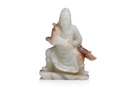 A WHITE JADE MODEL OF GUANDI