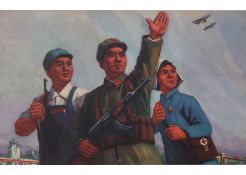 CHINESE SCHOOL - 'PREPARE FOR THE INVASION FROM THE SKY,' 1970