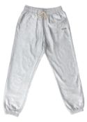 CELINE - A PAIR OF METALLIC SILVER JOGGING TROUSERS
