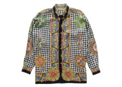 GIANNI VERSACE - AN A/W 1992-1993 'ONORI E GLORIE' PRINT COTTON SHIRT