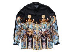 VERSACE - AN A/W 2017 TRIPTYCH PRINT SILK SHIRT