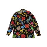 VERSACE - A 'GIOIELLERIA JETES' PRINT SILK SHIRT