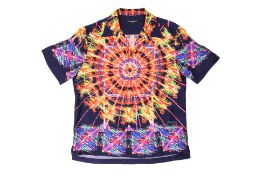 DOLCE & GABBANA - A MULTICOLOUR 'LUMINARIE' PRINT SILK SHIRT